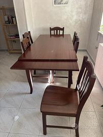 Tavolo con 6 sedie
