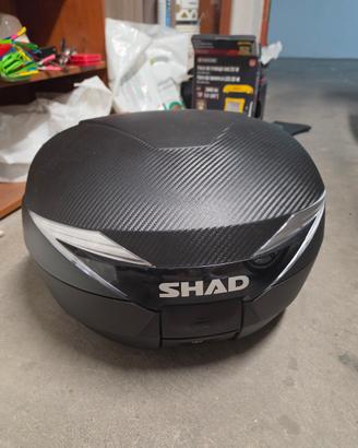 Bauletto shad Sh39 con piastra piaggio beverly 