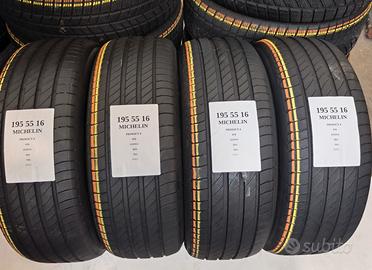 4 GOMME 195 55 16 MICHELIN ESTIVE RIF.ET012