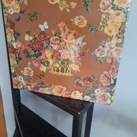 Scatola vintage shabby stile vittoriano inglese 