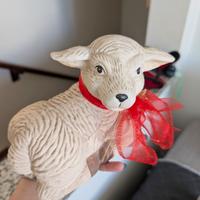 Pecorella decorativa da esterno/presepe