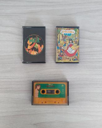Audiocassette miste con portacassette