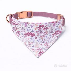 Bandana per cani floreale fatta a mano