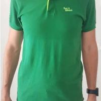 Polo da uomo verde, Baci & Abbracci, nuova, L