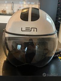 Casco scooter lem con visiera