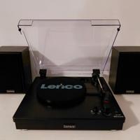 GIRADISCHI VINILE LS-101 BK BLUETHOOT - LENCO