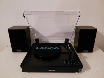 GIRADISCHI VINILE LS-101 BK BLUETHOOT - LENCO