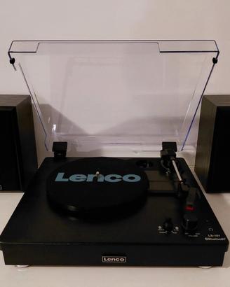 GIRADISCHI VINILE LS-101 BK BLUETHOOT - LENCO