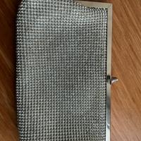 POCHETTE STRASS ARGENTO