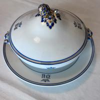 Zuppiera e fondine vintage in bon china