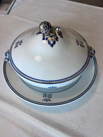 Zuppiera e fondine vintage in bon china