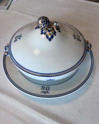 Zuppiera e fondine vintage in bon china