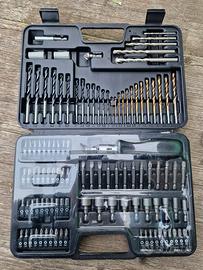 set punte per trapano e avviatori NUOVO 