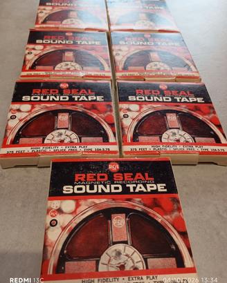 Bobine Red Seal Magnetic recording Sound Tape