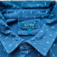 Polo Armani Jeans blu maniche corte