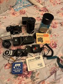 Macchina fotografica vintage ZENIT 12XP+accessori