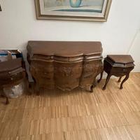 Credenza bombata stile Luigi XV + comodini 