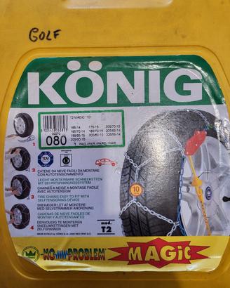 catene da neve Koning montaggio facile T2