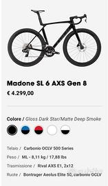 Madone gen 8 SL 6 AXS ML