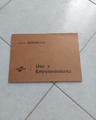 Libr. uso manutenzione originale Lambretta 150 fd