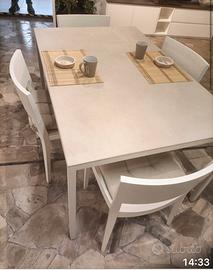 Tavolo Modulnova nuovo 140x90 Kerlite beige/grigio