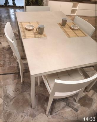 Tavolo Modulnova nuovo 140x90 Kerlite beige/grigio