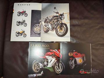 Brochure Mv Agusta F3 800 Ago & Ducati Monster.
