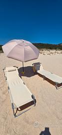 Ombrellone + 2 Lettini spiaggia