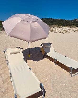 Ombrellone + 2 Lettini spiaggia