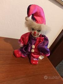 Bambola Clown in Porcellana Collezione