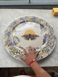 Piatto in ceramica di vietri firmato