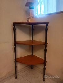 ANGOLIERA/TAVOLINO IN LEGNO ANNI 60
