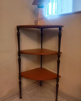 ANGOLIERA/TAVOLINO IN LEGNO ANNI 60