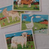 Lotto 4 Puzzle Vintage Anni '80