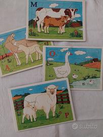 Lotto 4 Puzzle Vintage Anni '80