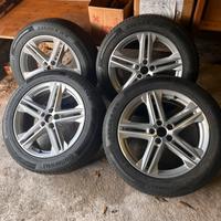 4 CERCHI ORIGINALI AUDI 19’ + 4 PNEUMATICI CONTINE