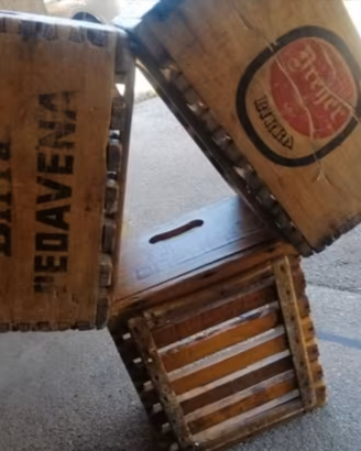 cassette di legno birra