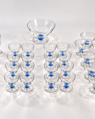 Set bicchieri e coppette in vetro – 34 pezzi