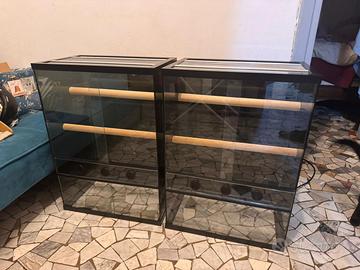 Due Teche per serpenti o rane