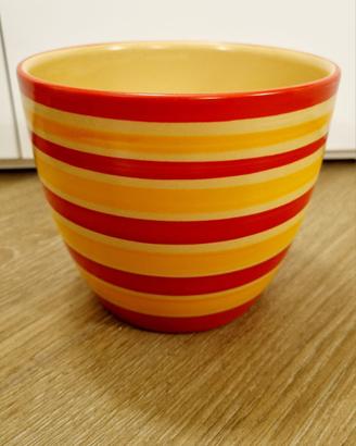 Coprivaso in Ceramica Scheurich - Rosso Giallo