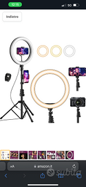 UPhitnis 12" Ring Light, Luce per Selfie, 63" LED