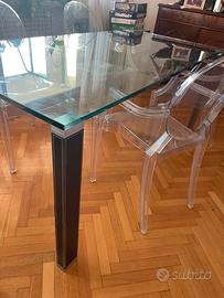 Tavolo in cristallo 80x160