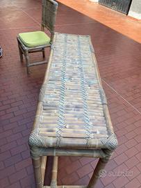 tavolo da giardino con sedie e consolle ARTEFACTO