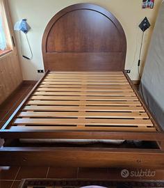 Letto matrimoniale legno massello 