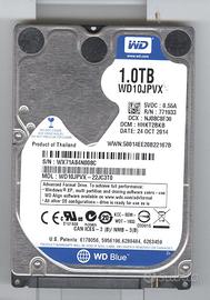 HD 2.5" wd10jpvx 5400rpm, 1 tb, sata 6 gb/s