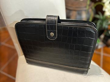Cartella in pelle porta Tablet/documenti