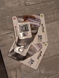 2x Micro SD 64GB Kingston Canvas Select Plus