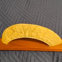 Zanna decorativa in pasta d'avorio