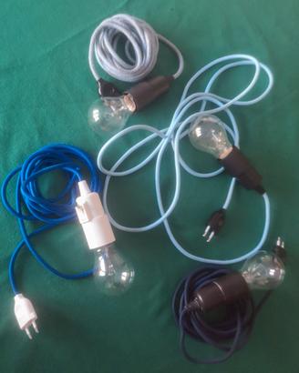 Portalampada, tubi neon, bolla, placchette Vimar