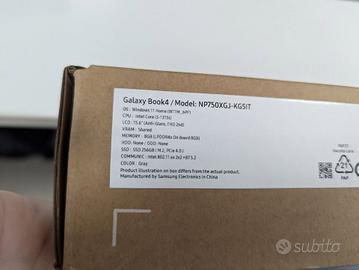 Samsung Galaxy Book4 Computer Portatile Notebook